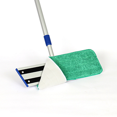 Microfiber Flat Wet Mop - 24", Green, Case Of 120 (M830024G-CS)