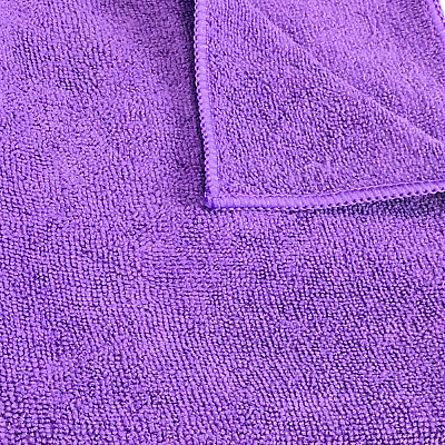 Smart Choice Microfiber Cloths 16x16 45gm Purple, Pack Of 12 (PNP915101PU)