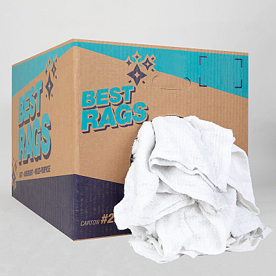W69 Bar Mop Terry Wipers White 25lb Box (N-W69-25)