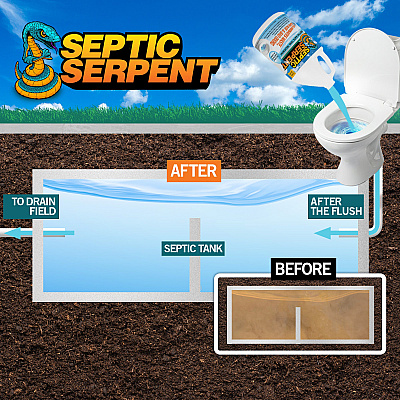 Septic Serpent Septic Tank Cleaner 128 Oz (1 Gallon), 1 Each (P-SEPTIC-128)