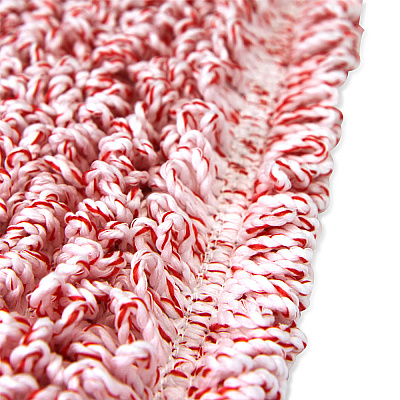 Wet & Dry Microfiber Mop Pad Looped 18" Red, Pack Of 12 (PNP860018R)