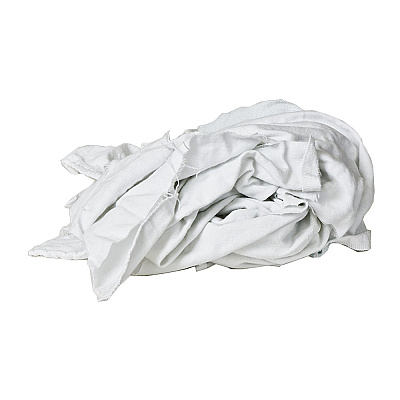 Rw80 Flannel Reclaimed Rags White 5lb Bag (R-W80-5B)