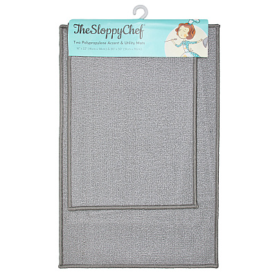 Sloppy Chef 2pc Rug Set 16x23 & 20x30 Assorted, Case Of 24 Sets (JAKARTA-2PC-ASST-CS)