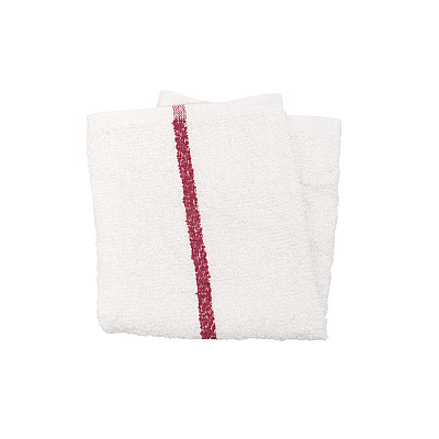 Qwick Wick Bar Mop Towel 30oz Red Stripe, Case Of 60 (N030-W65RD-5DZ)