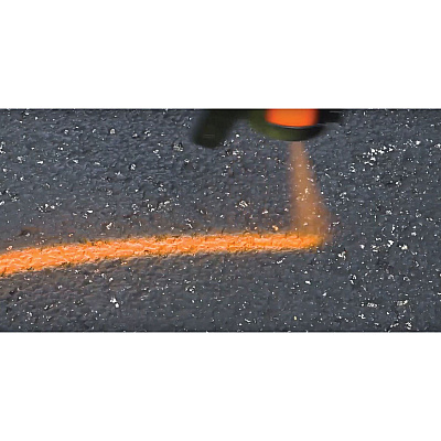 Rust-Oleum Industrial Choice M1600 System Solvent-Based Precision Line Marking Paint, Flat Fluorescent Orange, 17 oz Aerosol Can, 12/CT (RST203027V)