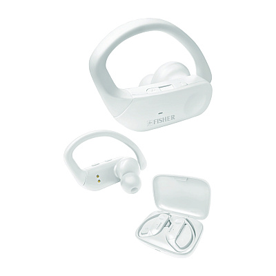 Fisher Edge Pro True Wireless Earphones, White (MIGFTW220W)