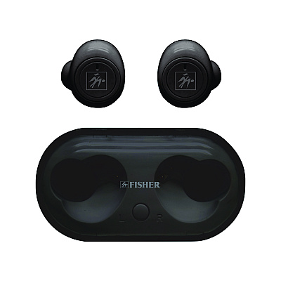 Fisher Vibrant Sound True Wireless Earphones, Black (MIGFTW210K)
