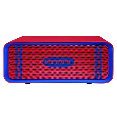 Crayola Portable Speaker, Bluetooth, Red/Blue (MIGCBT300R)