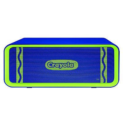 Crayola Portable Speaker, Bluetooth, Blue/Green (MIGCBT300B)