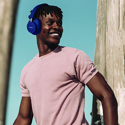 Fisher Silicone Wireless Headphones, Blue (MIGFBHP480B)