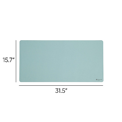 Smead Vegan Leather Desk Pads, 31.5" x 15.7", Light Blue (SMD64835)