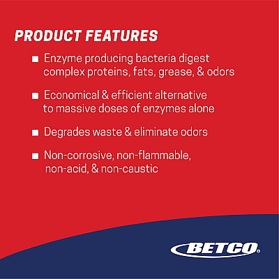 Betco Green Earth Push Enzyme Multipurpose Cleaner, Lemon and Sage Scent, 1 gal Bottle, 4/Carton (BET26070400)