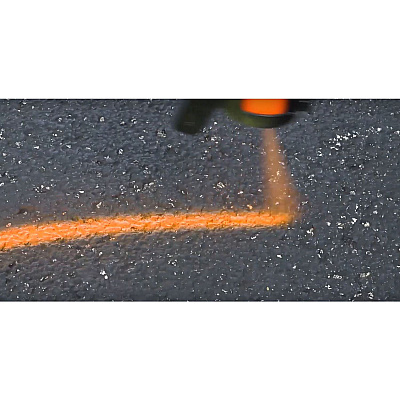 Rust-Oleum Industrial Choice Precision Line Marking Paint, Flat Fluorescent Orange, 17 oz Aerosol Can, 12/Carton (RST203036CT)