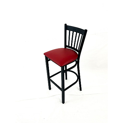 JMC Furniture Cobra Series Barstool, Supports Up to 300 lb, 28.5" Seat Height, Burgundy Seat, Black Back, Black Base (CBBVSBUR)