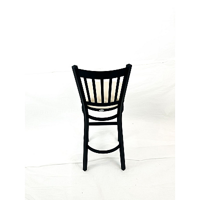 JMC Furniture Cobra Series Barstool, Supports Up to 300 lbs, 28.5" Seat Height, Cream Seat, Black Back, Black Base (CBBVSCRM)