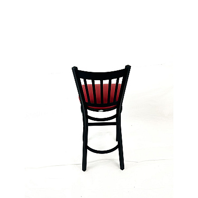 JMC Furniture Cobra Series Barstool, Supports Up to 300 lb, 28.5" Seat Height, Burgundy Seat, Black Back, Black Base (CBBVSBUR)