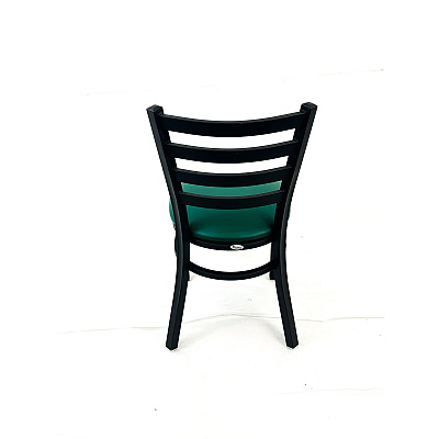 JMC Furniture White Horse Series Side Chairs, Supports Up to 300 lb,18" Seat Height, Green Seat, Black Back, Black Base (WHCBVSGRN)