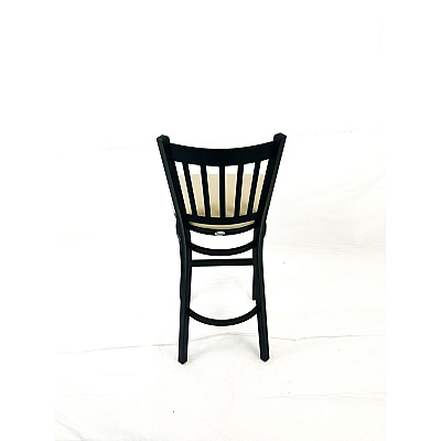 JMC Furniture Cobra Series Barstool, Supports Up to 300 lb, 28.5" Seat Height, Taupe Seat, Black Back, Black Base (CBBVSTAU)