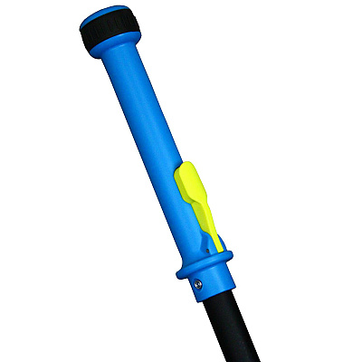 Impact Mopster 2.0 Microfiber Bucketless Mop, 16.25 x 3.25 Blue Microfiber Head, 57" Black Aluminum Handle (IMPT002200)