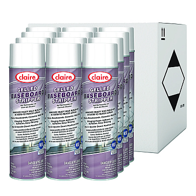 Claire Gelled Baseboard Stripper, Pine Scent, 19 oz Aerosol Spray, 12/Carton (CGC859)
