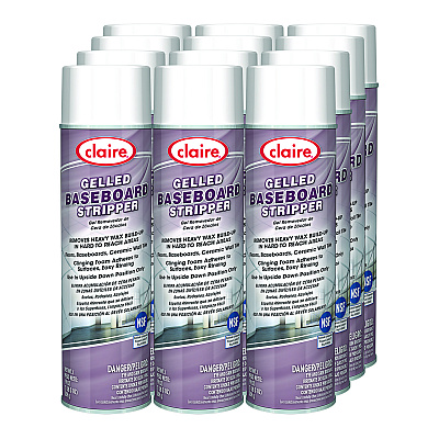 Claire Gelled Baseboard Stripper, Pine Scent, 19 oz Aerosol Spray, 12/Carton (CGC859)