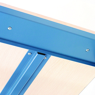 Global Industrial Industrial Workbench Bench-in-a-Box, 3,000 lbs, 60 x 30 x 29.75 to 36.75, Blue (GBE606795)