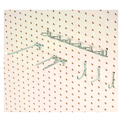 Global Industrial Pegboard Hooks, 30-Piece Assorted Hooks, Steel (GBE606968)