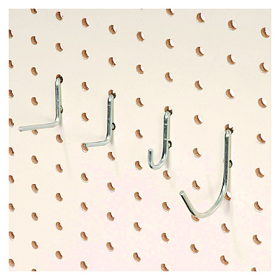 Global Industrial Pegboard Hooks, 30-Piece Assorted Hooks, Steel (GBE606968)