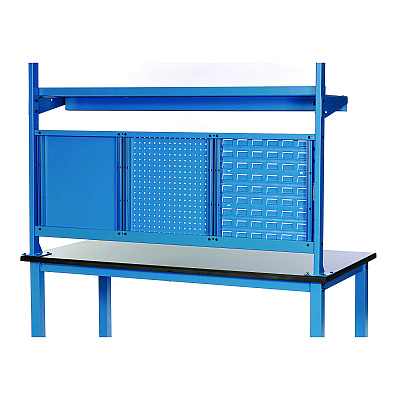 Panel Mounting Rail, For Use with Global Industrial 48" Wide Workbenches, 150 lb Weight Capacity (GBE249291ABL)