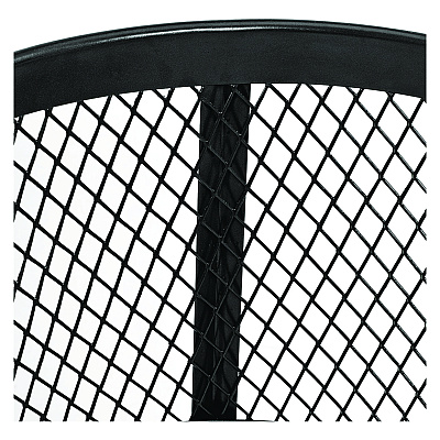 Global Industrial Steel Mesh Corrosion Resistant Trash Can, 48 gal, Black (GBE237634BK)