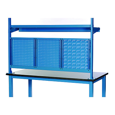 Panel Mounting Rail, For Use with Global Industrial 72" Wide Workbenches, 125 lb Weight Capacity (GBE249293ABL)