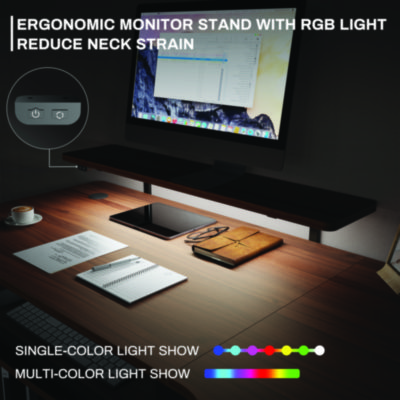 Eureka L-Shaped Standing Desk with Keyboard Tray, Right Desk, 61.25" x 43.25" x 34.38" to 52.88", Walnut/Black (EKAL60RWN)