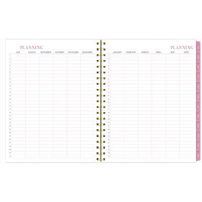 Cambridge Leah Bisch Academic Year Weekly/Monthly Planner, Floral Artwork, 11 x 9.25, Multicolor Cover, 12-Month: July 2024 - June 2025 (LB33905A)