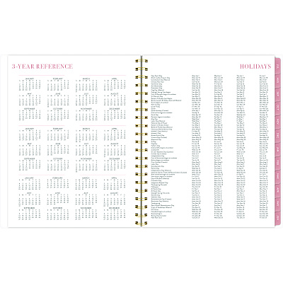 Cambridge Leah Bisch Academic Year Weekly/Monthly Planner, Floral Artwork, 11 x 9.25, Multicolor Cover, 12-Month: July 2024 - June 2025 (LB33905A)