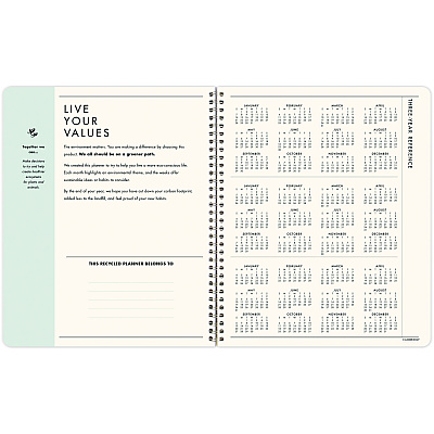 Cambridge GreenPath Academic Year Weekly/Monthly Planner, Floral Artwork, 11 x 9.38, Multicolor Cover, 12-Month: July 2024 to June 2025 (GP46905A)