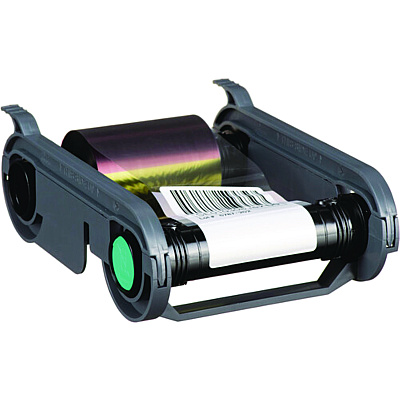 Evolis R5F208A100 YMCKO Color Ribbon, Black/Cyan/Magenta/Yellow