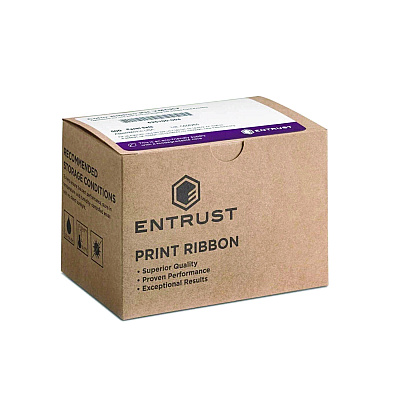 Datacard Entrust Full Color 2-Sided Ribbon Kit, Black/Cyan/Magenta/Yellow/Topcoat Protective Layer (SRX525100005)