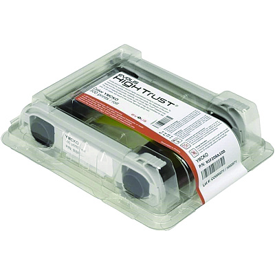 Evolis R5F208A100 YMCKO Color Ribbon, Black/Cyan/Magenta/Yellow