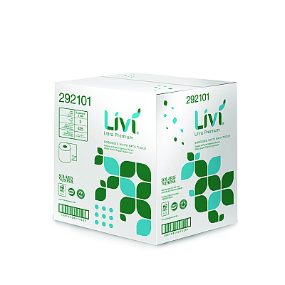 Livi Ultra Premium Bath Tissue, 2-Ply, White, 425 Sheets, 36 Rolls/Carton (SOL292101)