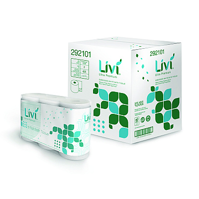 Livi Ultra Premium Bath Tissue, 2-Ply, White, 425 Sheets, 36 Rolls/Carton (SOL292101)