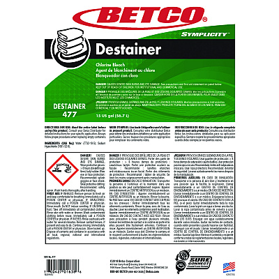Betco Symplicity Destainer, 15 gal Drum (BET4777700)