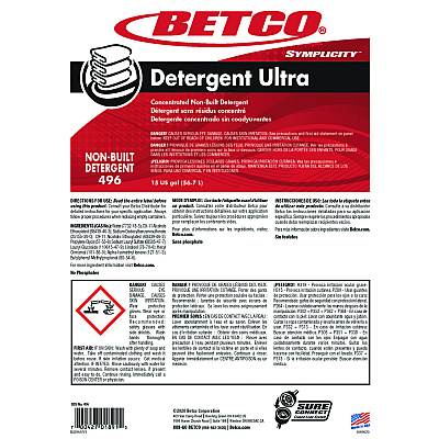 Betco Symplicity Detergent Ultra, Pleasant, 15 gal Drum (BET4967700)