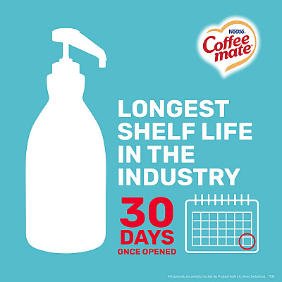 Coffee-mate Liquid Creamer Pump Bottle, Caramel, 50.7 oz Pump Bottle, 2/Carton (NES73358CT)