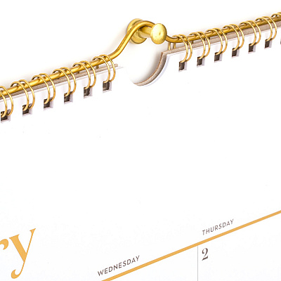 Cambridge WorkStyle Monthly Wall Calendar, 15 x 12, White/Gold Sheets, 12-Month (Jan to Dec): 2026 (1606707)