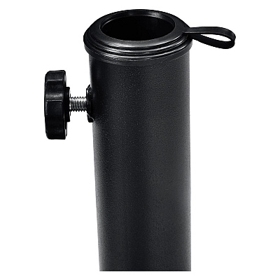 Global Industrial Umbrella Base, Round, Concrete, 33 lb Capacity, 18 x 18 x 13.5, Black (GBE695474)