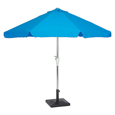 Global Industrial Umbrella Base, Square, Concrete, 88 lb Capacity, 20 x 20 x 15.75, Black (GBE695475)