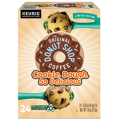 The Original Donut Shop Cookie Dough So Delicious K-Cups, 24/Box (GMT9534)