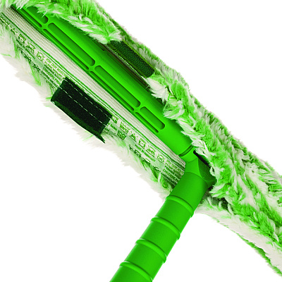 Unger Monsoon Plus StripWasher Complete with Green Plastic Handle, Green/White Sleeve, 18" Wide Sleeve (UNGMC450EA)