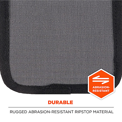 ergodyne Arsenal 5569 Belt Clip Tool Pouch with Device Holster, 4 Compartments, 5 x 2 x 8.5, Polyester, Gray (EGO13669)