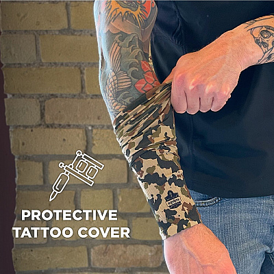 ergodyne Chill-Its 6695 Sun Protection Arm Sleeves, Polyester/Spandex, X-Large/2X-Large, Camo (EGO12192)